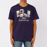 Bobson Japanese Men's Basic Tees for Men Trendy Fashion High Quality Apparel Comfortable Casual Top for Men Comfort Fit 130489 (Heather Navy)