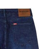 Bobson Japanese Men's Basic Denim Pants for Men Trendy Fashion High Quality Apparel Comfortable Casual Jeans for Men Regular Straight Mid Waist 153754 (Dark Shade)