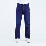 Bobson Japanese Men's Basic Denim Pants for Men Trendy Fashion High Quality Apparel Comfortable Casual Jeans for Men Regular Straight Mid Waist 153754 (Dark Shade)