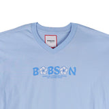 Bobson Japanese Ladies Basic Tees for Women Trendy fashion High Quality Apparel Comfortable Casual Top for Women Relaxed Fit 141851 (Blue)