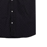 Bobson Japanese Men's Basic Woven Button Down Short Sleeve Shirt for Men Trendy Fashion High Quality Apparel Comfortable Casual Polo for Men Slim Fit 154720 (Black)