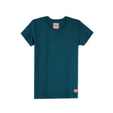 Bobson Japanese Ladies Basic Tees Missed Lycra Fabric Regular Fit 146352 (Teal)