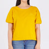 Bobson Japanese Ladies Basic Tees Loose Fit 148397 (Yellow Gold)