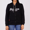 Bobson Japanese Ladies Basic Hoodie Jacket Regular Fit 121456 (Black)