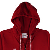 Bobson Japanese Ladies Basic Hoodie Jacket Regular Fit 121456 (Red)