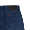 Bobson Japanese Men's Basic Denim Regular Straight Mid Waist 153993 (Dark Shade)