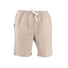 Bobson Japanese Men's Basic Non-Denim Jogger Short Mid Waist 155512 (Beige)