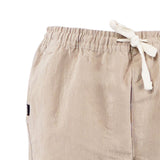 Bobson Japanese Men's Basic Non-Denim Jogger Short Mid Waist 155512 (Beige)