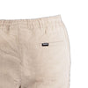 Bobson Japanese Men's Basic Non-Denim Jogger Short Mid Waist 155512 (Beige)