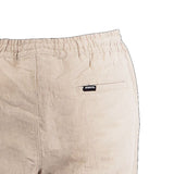 Bobson Japanese Men's Basic Non-Denim Jogger Short Mid Waist 155512 (Beige)