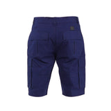 Bobson Japanese Men's Basic Non-Denim Cargo Short Mid Waist 123077 (Navy)