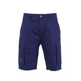 Bobson Japanese Men's Basic Non-Denim Cargo Short Mid Waist 123077 (Navy)