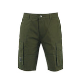 Bobson Japanese Men's Basic Non-Denim Cargo Short Mid Waist 123055 (Fatigue)