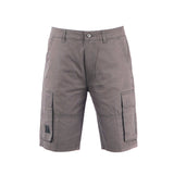 Bobson Japanese Men's Basic Non-Denim Cargo Short Mid Waist 123066 (Gray)