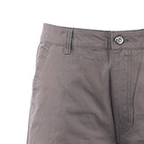 Bobson Japanese Men's Basic Non-Denim Cargo Short Mid Waist 123066 (Gray)