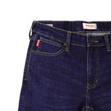 Bobson Japanese Men's Basic Denim Super Skinny Mid Waist 156137 (Dark Shade)