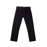 Bobson Japanese Men's Basic Denim Regular Straight Mid Waist 157173 (Black)