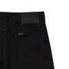 Bobson Japanese Men's Basic Denim Regular Straight Mid Waist 157173 (Black)