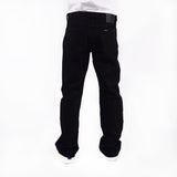 Bobson Japanese Men's Basic Denim Regular Straight Mid Waist 157173 (Black)