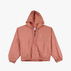 Bobson Japanese Ladies Basic Hoodie Jacket Relaxed Fit 131459 (Old Rose)