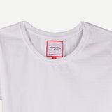 Bobson Japanese Ladies Basic Tees Missed Lycra Fabric Regular Fit 146336 (White)