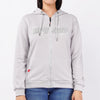 Bobson Japanese Ladies Basic Hoodie Jacket Regular Fit 121472 (Light Gray)