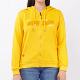 Bobson Japanese Ladies Basic Hoodie Jacket Regular Fit 121472 (Yellow Gold)