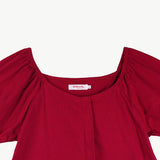 Bobson Japanese Ladies Basic Tees Relaxed Fit 144697 (Rumba Red)