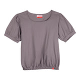 Bobson Japanese Ladies Basic Tees Boxy Fit 155413-U (Gray)