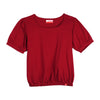 Bobson Japanese Ladies Basic Tees Boxy Fit 155413-U (Maroon)