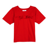 Bobson Japanese Ladies Basic Tees Boxy Fit 158421-U (Barbados Cherry)