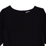 Bobson Japanese Ladies Basic Woven Shirt Boxy Fit 157980 (Black)