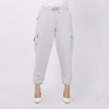 Bobson Japanese Ladies Basic Non-Denim Cargo Pants 145976 (Light Gray)