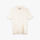 Bobson Japanese Men's Basic Collared Shirt Boxy Fit 155100 (Cream)