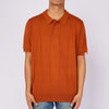 Bobson Japanese Men's Basic Collared Shirt Boxy Fit 155100 (Rust)