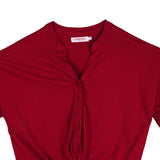 Bobson Japanese Ladies Basic Tees Relaxed Fit 144942 (Rumba Red)