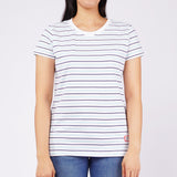 Bobson Japanese Ladies Basic Tees Regular Fit 123325 (White)