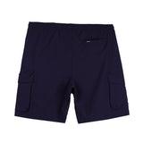 Bobson Japanese Men's Basic Non-Denim Cargo Short Mid Waist 155281 (Navy)