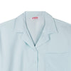 Bobson Japanese Ladies Basic Woven Shirt Boxy Fit 144255 (Blue Glow)