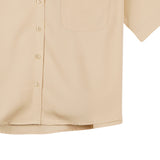 Bobson Japanese Ladies Basic Woven Shirt Boxy Fit 144255 (Bleach Sand)