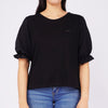 Bobson Japanese Ladies Basic Tees Boxy Fit 156074 (Black)