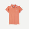 Bobson Japanese Ladies Basic Collared Shirt Missed Lycra Fabric Regular Fit 126449 (Burnt Coral)