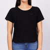 Bobson Japanese Ladies Basic Tees Boxy Fit 162936-U (Black)