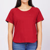 Bobson Japanese Ladies Basic Tees Boxy Fit 162936-U (Red)