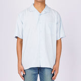 Bobson Japanese Men's Basic Woven Shirt Button Down Comfort Fit 159605 (Light Blue)