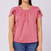 Bobson Japanese Ladies Basic Tees Boxy Fit 160364-U (Old Rose)