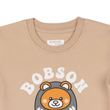 Bobson Japanese Children's Wear Toddler Basic Tees Regular Fit 159687-U (Light Brown)