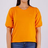 Bobson Japanese Ladies Basic Tees Crop Fit 162702 (Yellow Gold)