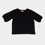 Bobson Japanese Ladies Basic Tees Crop Fit 162667 (Black)