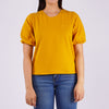 Bobson Japanese Ladies Basic Tees Crop Fit 162667 (Dark Cheddar)